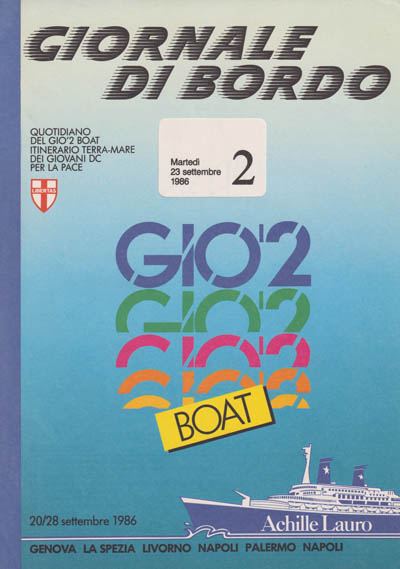 Copertina di Nuova Politica n. 2, 23 settembre 1986