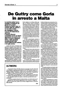 De Guttry come Gorla in arresto a Malta