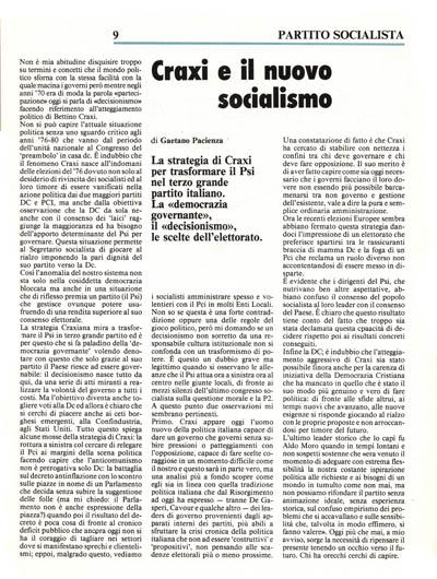 Nuova Politica - Craxi e il nuovo socialismo pagina 9
