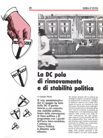 Nuova Politica - La DC polo di rinnovamento e di stabilità politica pagina 18