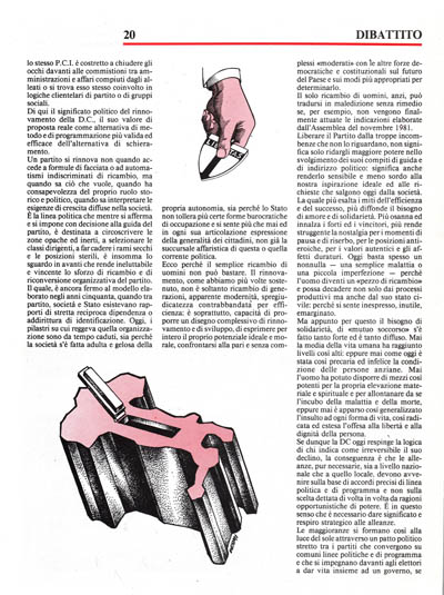 Nuova Politica - La DC polo di rinnovamento e di stabilità politica