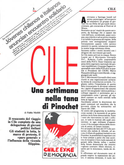 Nuova Politica - Cile. Una settimana nella tana di Pinochet pagina 3