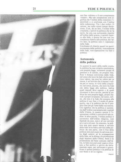 Nuova Politica - Fede cristiana e impegno politico