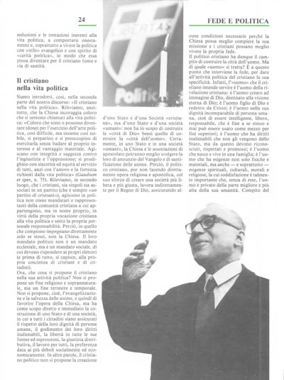 Nuova Politica - Fede cristiana e impegno politico