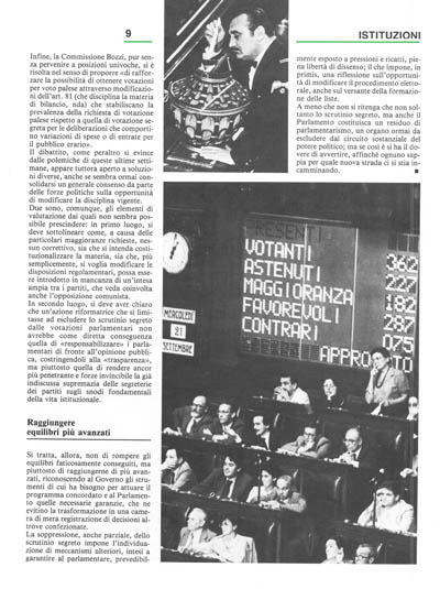 Nuova Politica - Il dilemma del voto: segreto o palese