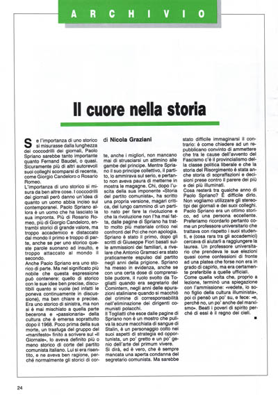 Nuova Politica - Il cuore nella storia pagina 24
