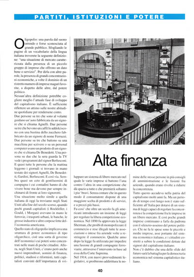 Nuova Politica - Alta finanza pagina 40