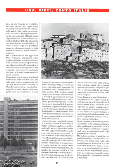 Nuova Politica - Limiti e vantaggi della 142